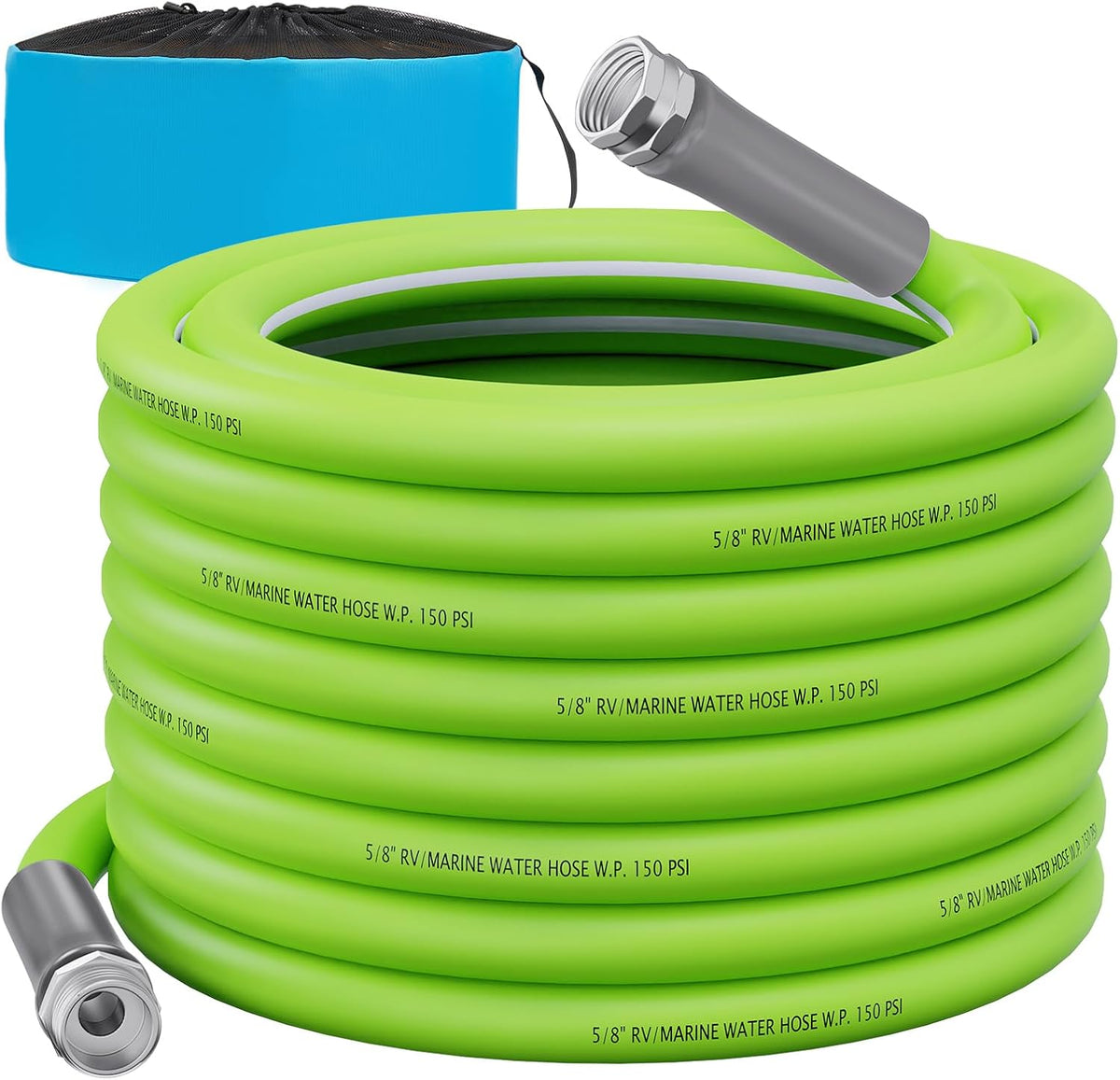 RV Water Hose, 15 FT, 5/8'' Inside Diameter Garden Hose