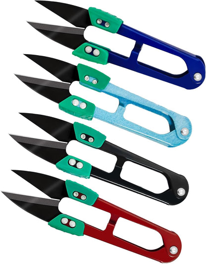 4pcs Modern Carbon Steel Scissors, Fabric, Yarn, Thread Cutter, Embroidery, Knitting, Sewing, Garden, Bonsai