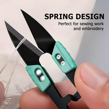 4pcs Modern Carbon Steel Scissors, Fabric, Yarn, Thread Cutter, Embroidery, Knitting, Sewing, Garden, Bonsai