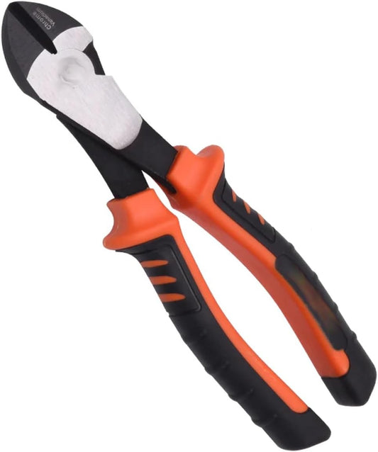 7” Diagonal Cutters - Ultra Sharp Side Cutter Pliers for Wire, Electrical, Crafting & Floral - Heavy Duty CR-V Steel Flush Cut Snips - 1” Extra-Long Cutting Edge for Precision & Strength