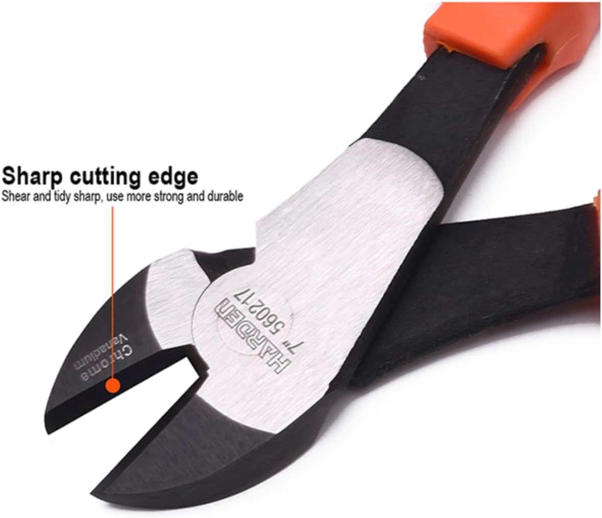 7” Diagonal Cutters - Ultra Sharp Side Cutter Pliers for Wire, Electrical, Crafting & Floral - Heavy Duty CR-V Steel Flush Cut Snips - 1” Extra-Long Cutting Edge for Precision & Strength