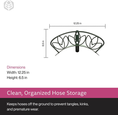Heavy Duty Wall-Mounted Hose Hanger - Classic Design, Green