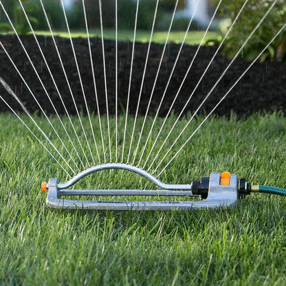 XT Oscillating Sprinkler, 4500 Sq Ft: Flow, Width & Range Adjust