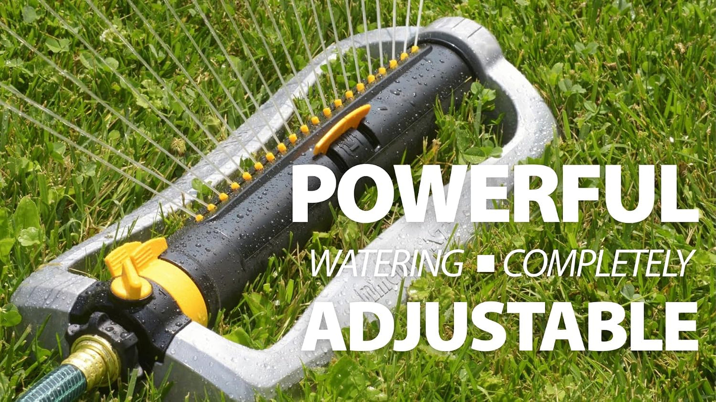 XT Oscillating Sprinkler, 4500 Sq Ft: Flow, Width & Range Adjust