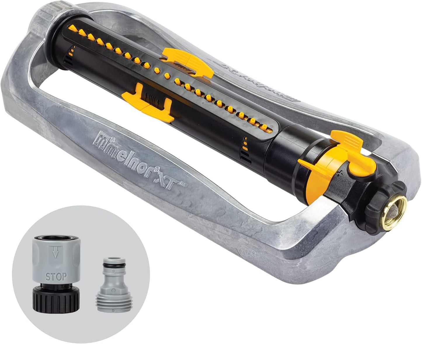 XT Oscillating Sprinkler, 4500 Sq Ft: Flow, Width & Range Adjust
