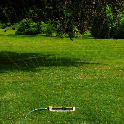 XT Oscillating Sprinkler, 4500 Sq Ft: Flow, Width & Range Adjust