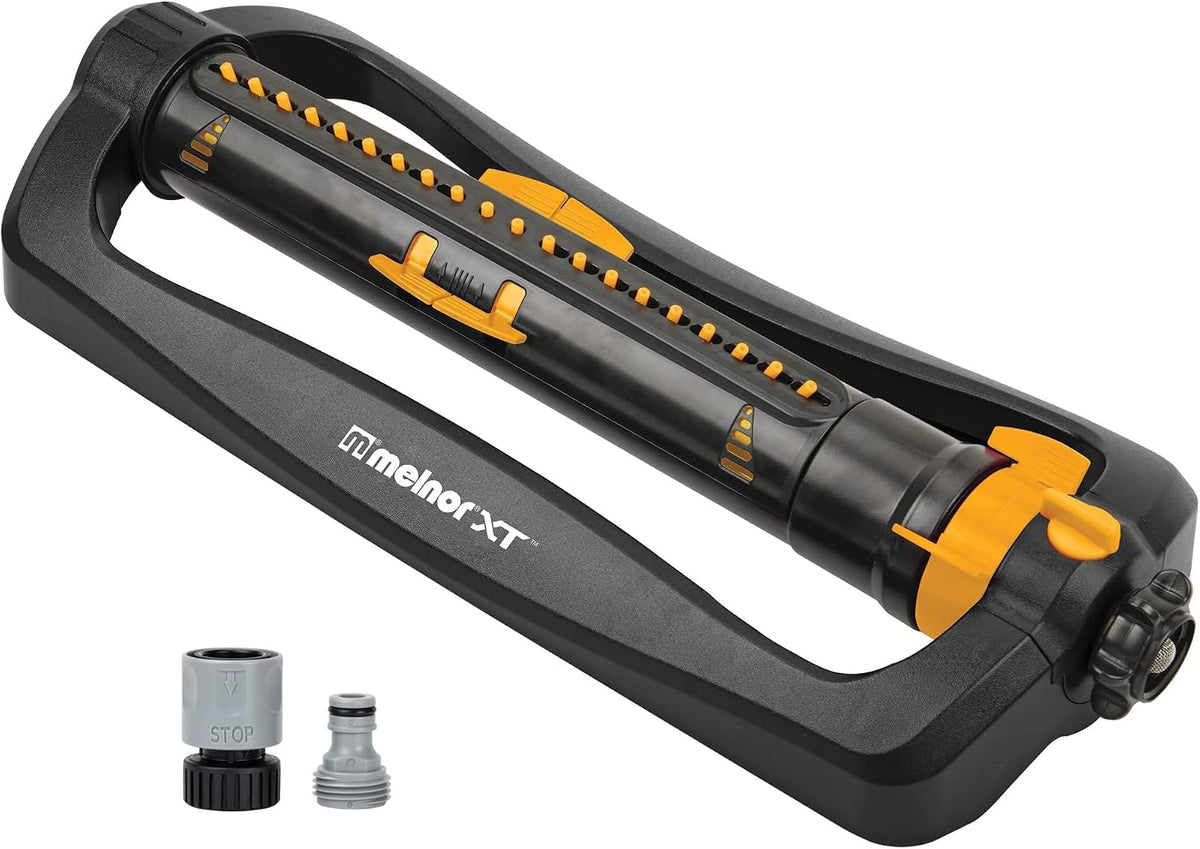 XT Oscillating Sprinkler, 4500 Sq Ft: Flow, Width & Range Adjust