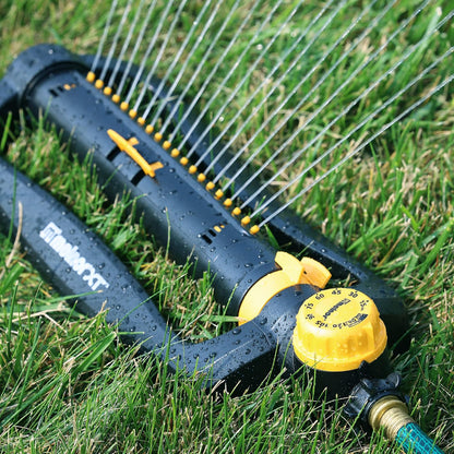 XT Oscillating Sprinkler, 4500 Sq Ft: Flow, Width & Range Adjust