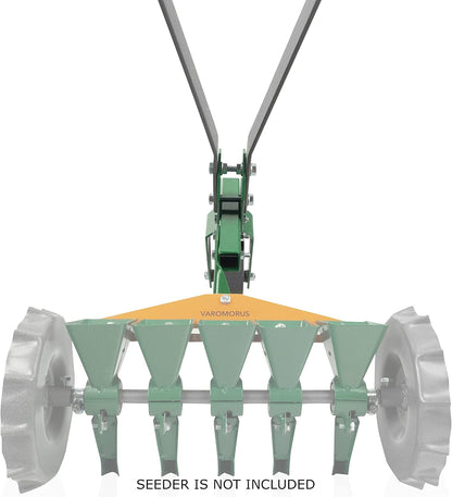 High Wheel Cultivator, Self Cleaning Steel Single Wheel Hoe, Modular Plow Garden Tool for Gardening