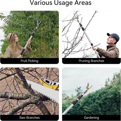 Telescoping Tree Pruner 4.6-10 FT with Pole Saw