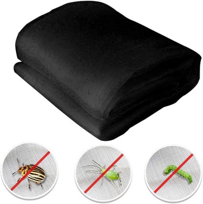 Garden Netting 8'x20' Insect Pest Barrier Bird Netting for Garden Protection,Row Cover Mesh Netting for Vegetables Fruit Trees and Plants,Black