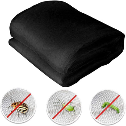 Garden Netting 8'x20' Insect Pest Barrier Bird Netting for Garden Protection,Row Cover Mesh Netting for Vegetables Fruit Trees and Plants,Black
