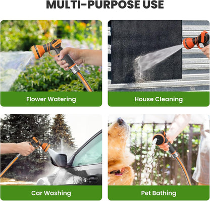 10FT Garden Hose Lay Flat Lightweight Flexible Water Hose