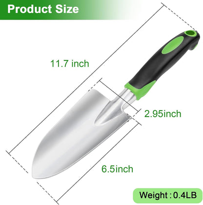 Garden Shovel Garden Hand Trowel, Heavy Duty Hand Shovel with Ergonomic Handle, Small Gardening Tools for Digging, Rust Resistant Gardening Spade Trowel Tools, Orange
