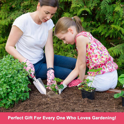 Garden Shovel Garden Hand Trowel, Heavy Duty Hand Shovel with Ergonomic Handle, Small Gardening Tools for Digging, Rust Resistant Gardening Spade Trowel Tools, Orange