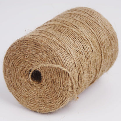 5mm Jute Rope 105 Feet Twisted Heavy Duty and Thick Twine Rope for Cat Scratcher Scratching Post Tree Craft Projects Gardening Home Decoration Packing Bundling (105FT * 5mm)