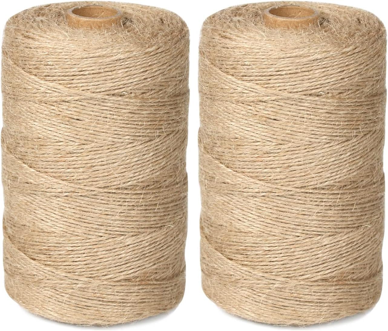5mm Jute Rope 105 Feet Twisted Heavy Duty and Thick Twine Rope for Cat Scratcher Scratching Post Tree Craft Projects Gardening Home Decoration Packing Bundling (105FT * 5mm)