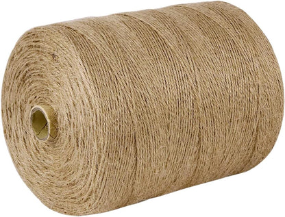 5mm Jute Rope 105 Feet Twisted Heavy Duty and Thick Twine Rope for Cat Scratcher Scratching Post Tree Craft Projects Gardening Home Decoration Packing Bundling (105FT * 5mm)