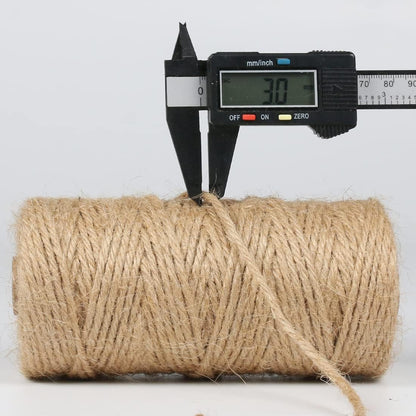 5mm Jute Rope 105 Feet Twisted Heavy Duty and Thick Twine Rope for Cat Scratcher Scratching Post Tree Craft Projects Gardening Home Decoration Packing Bundling (105FT * 5mm)