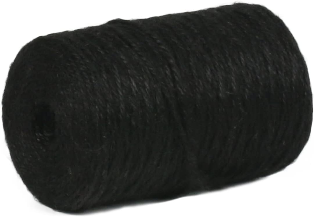 5mm Jute Rope 105 Feet Twisted Heavy Duty and Thick Twine Rope for Cat Scratcher Scratching Post Tree Craft Projects Gardening Home Decoration Packing Bundling (105FT * 5mm)