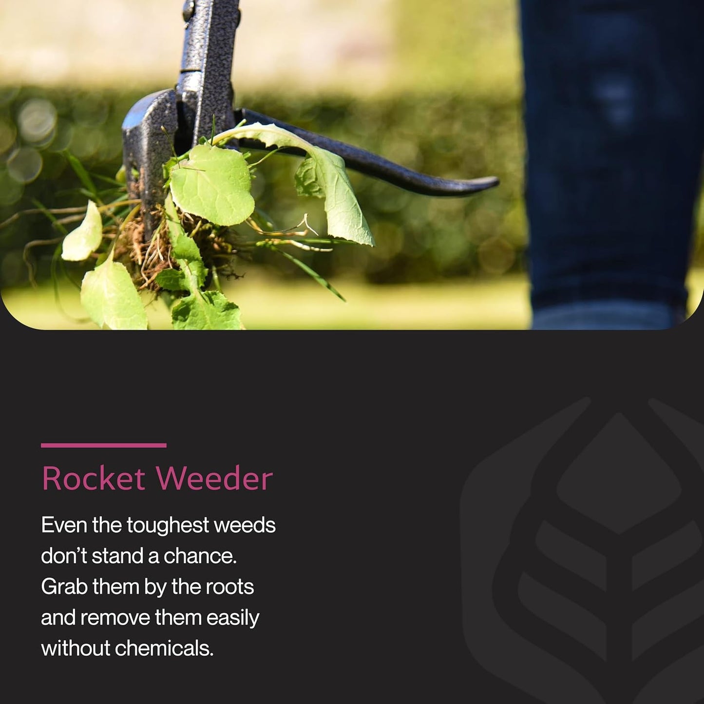 IRKT-1000 Rocket Weeder - Stand-Up Weeder for Lawn Care - Ergonomic & Easy to Use - Power-Coated Steel Construction - Rust-Resistant - Eco-Friendly - Comfortable Length & Long Handle