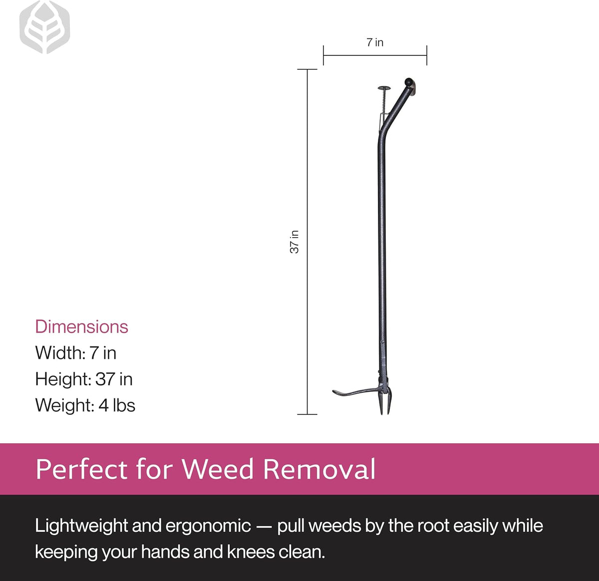 IRKT-1000 Rocket Weeder - Stand-Up Weeder for Lawn Care - Ergonomic & Easy to Use - Power-Coated Steel Construction - Rust-Resistant - Eco-Friendly - Comfortable Length & Long Handle