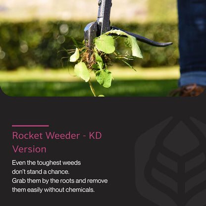 IRKT-1000 Rocket Weeder - Stand-Up Weeder for Lawn Care - Ergonomic & Easy to Use - Power-Coated Steel Construction - Rust-Resistant - Eco-Friendly - Comfortable Length & Long Handle