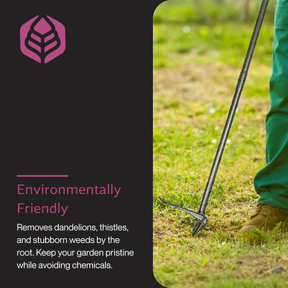 IRKT-1000 Rocket Weeder - Stand-Up Weeder for Lawn Care - Ergonomic & Easy to Use - Power-Coated Steel Construction - Rust-Resistant - Eco-Friendly - Comfortable Length & Long Handle
