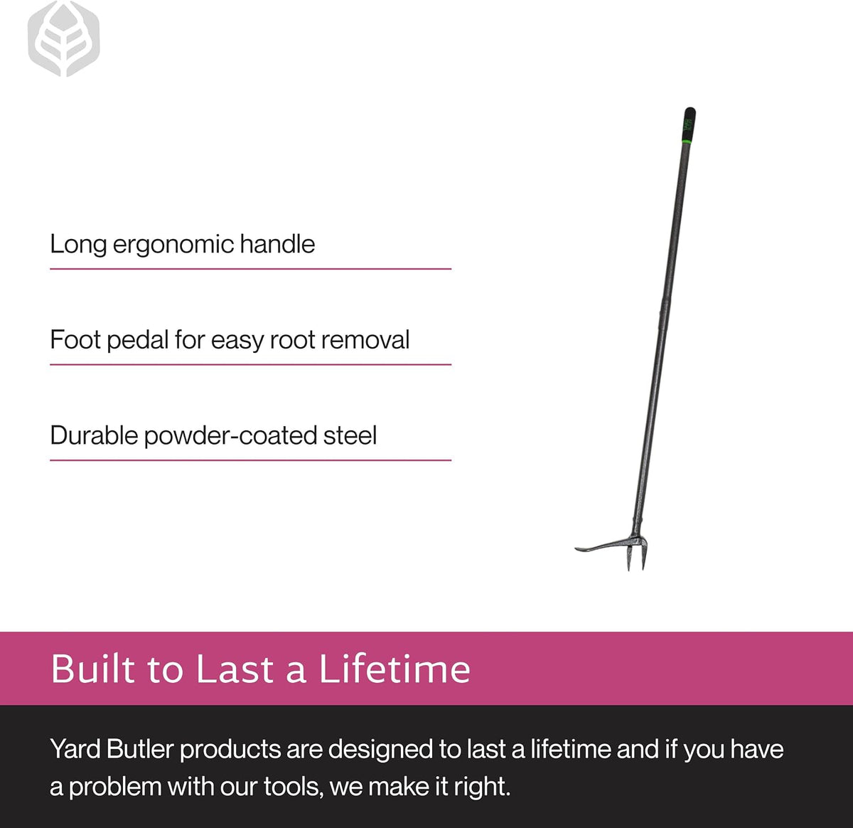 IRKT-1000 Rocket Weeder - Stand-Up Weeder for Lawn Care - Ergonomic & Easy to Use - Power-Coated Steel Construction - Rust-Resistant - Eco-Friendly - Comfortable Length & Long Handle