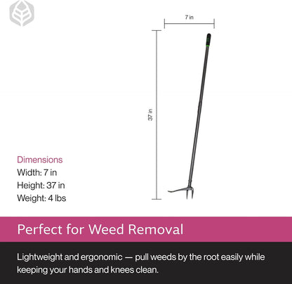 IRKT-1000 Rocket Weeder - Stand-Up Weeder for Lawn Care - Ergonomic & Easy to Use - Power-Coated Steel Construction - Rust-Resistant - Eco-Friendly - Comfortable Length & Long Handle