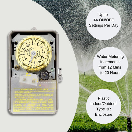 R8806P101C Sprinkler Irrigation Timer - Customizable Water Conservation, Rain-Ready Design, Reliable & Versatile Outdoor Sprinkler - Irrigation Timer with 14-Day Skipper