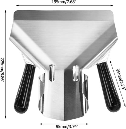 Polycarbonate French Fry Popcorn Scoop, Right Handle