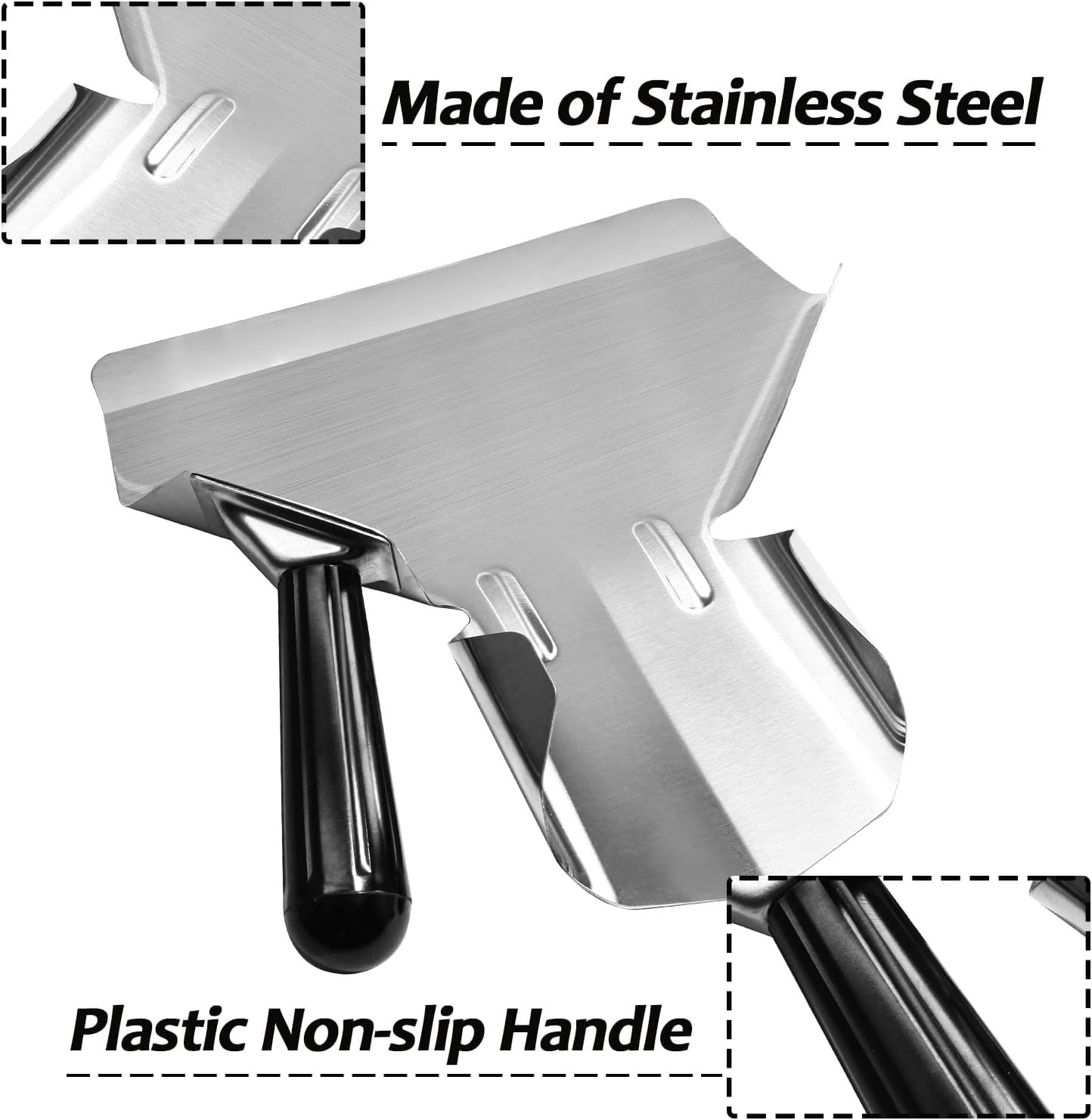 Polycarbonate French Fry Popcorn Scoop, Right Handle