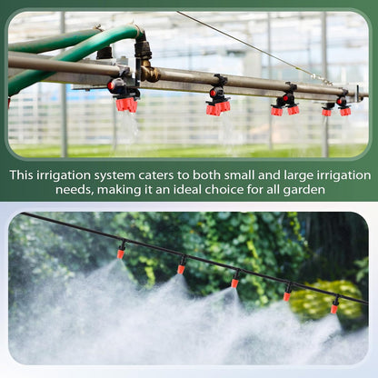 328 ft Drip Irrigation System Kit with 1/4 Inch Tubing