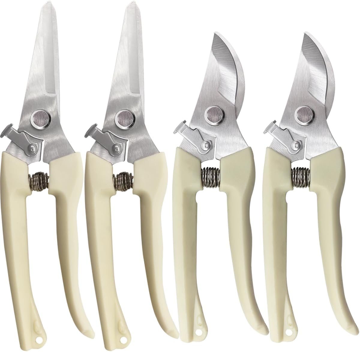 Garden Scissor for Plant, Floral Scissors, Tip Pruning Shears Bulk for Cutting Flowers, Bonsai, Fruits and Trimming Plants (Blue, 4 Pack)