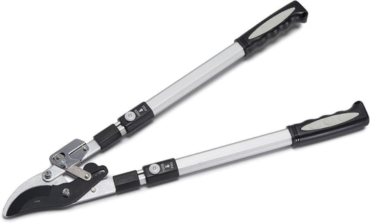 26"-40" Extendable Bypass Lopper, Double Ratcheting Heavy-Duty Tree Trimmer with Long Telescopic Handles