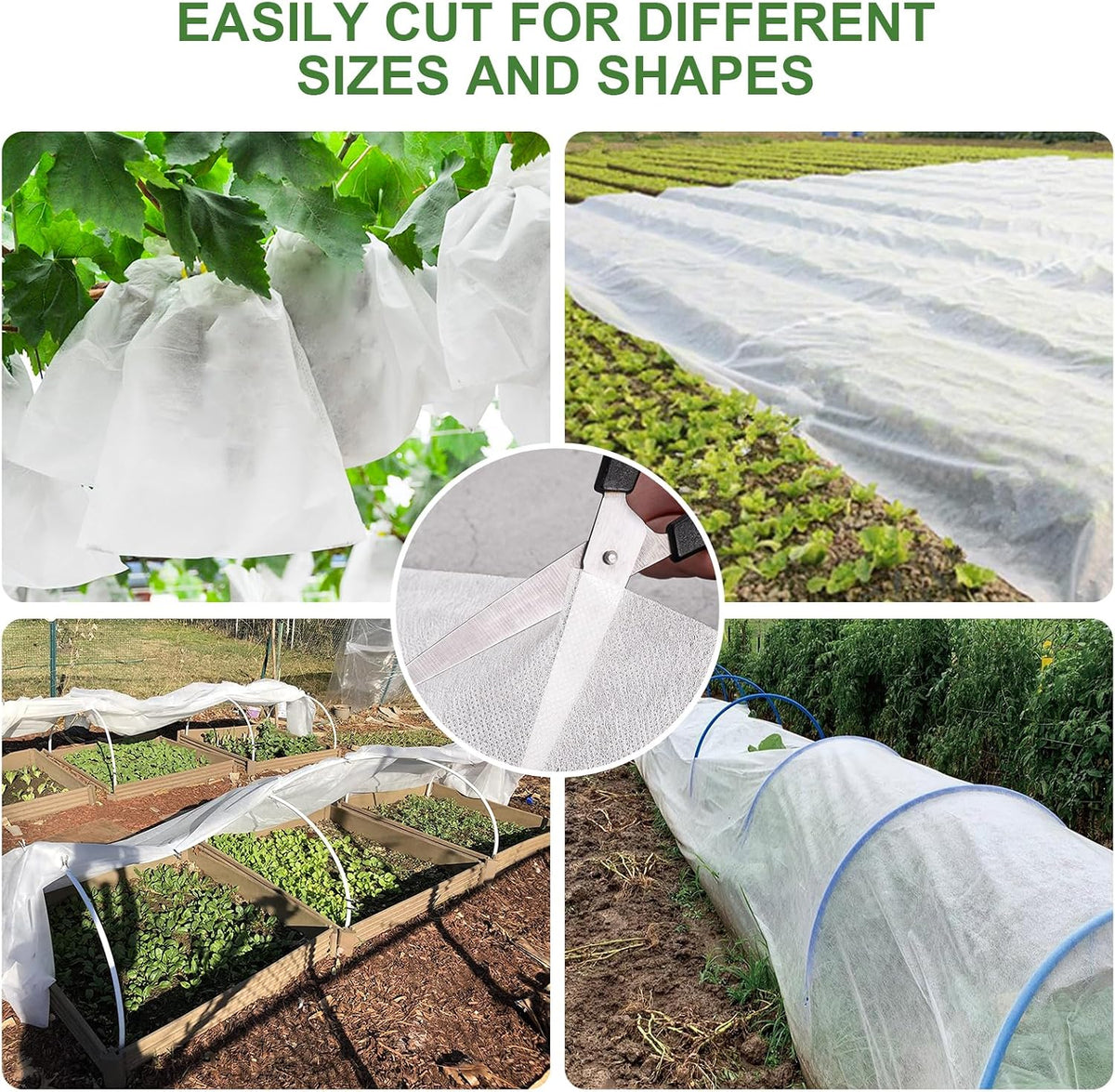Plant Covers Bird Insect Protection,10FT x 16FT Greenhouse Cover and Garden Netting for Plants, Vegetables,Fleece Floating Row Cover for Cold Winter Weather,Garden Frost Sun Pest Protection