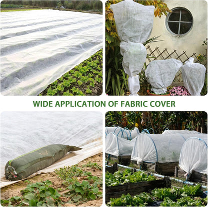 Plant Covers Bird Insect Protection,10FT x 16FT Greenhouse Cover and Garden Netting for Plants, Vegetables,Fleece Floating Row Cover for Cold Winter Weather,Garden Frost Sun Pest Protection