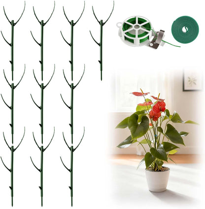 10 Packs Stackable Monstera Plant Support Stakes for Small Potted Plants