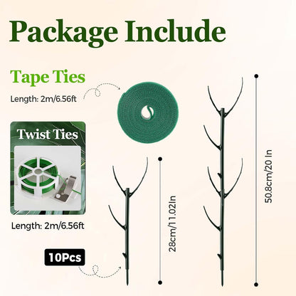 10 Packs Stackable Monstera Plant Support Stakes for Small Potted Plants