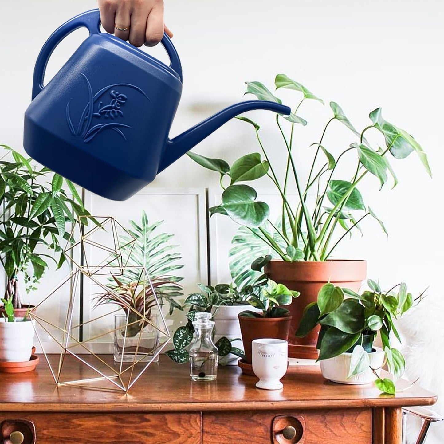Plant Watering Can - 1/2 Gallon - White Color