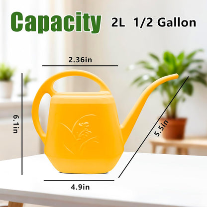 Plant Watering Can - 1/2 Gallon - White Color