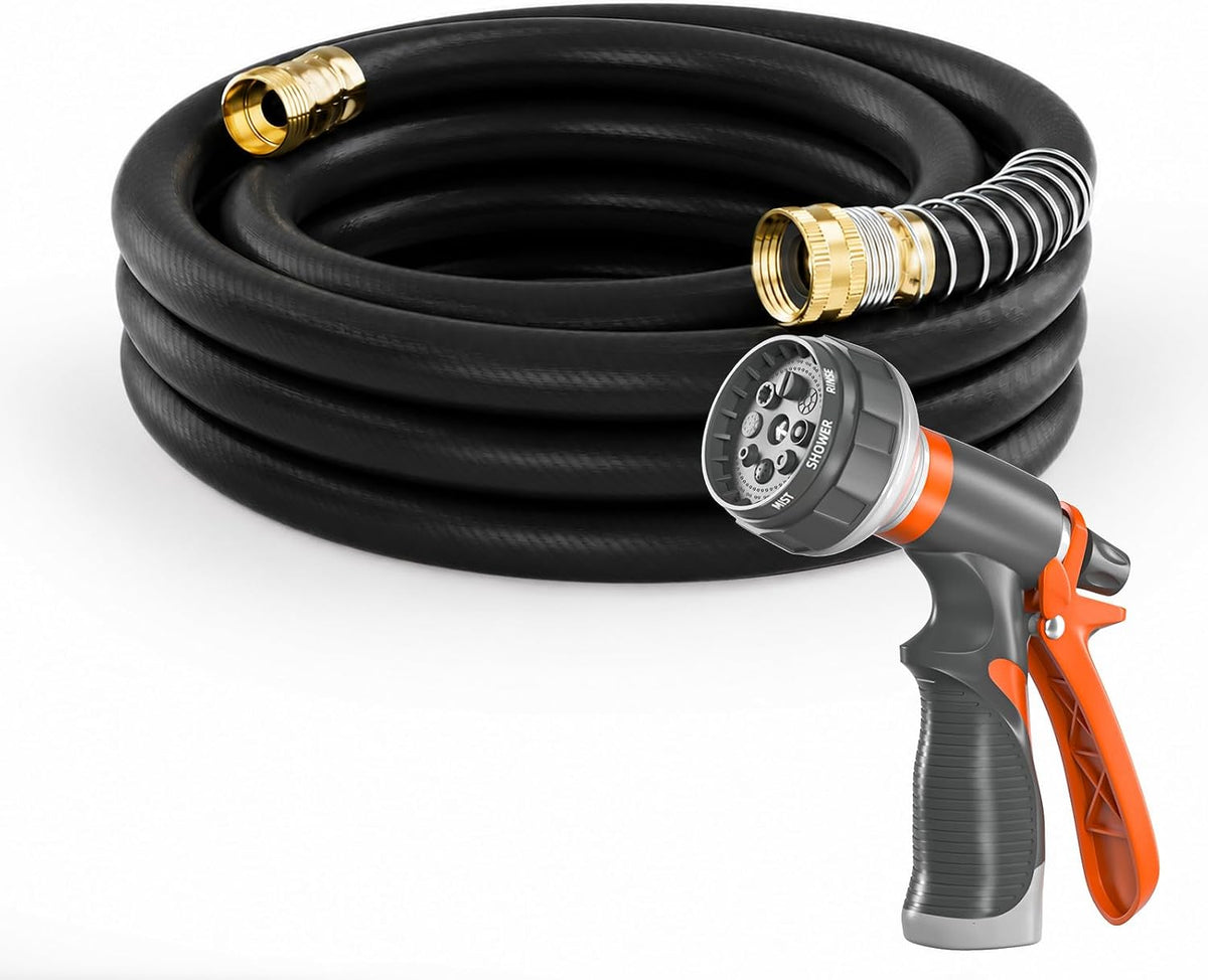 Garden Water Hose 50 ft x 5/8" for yard, Heavy Duty & Flexible