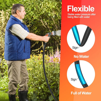 Garden Water Hose 50 ft x 5/8" for yard, Heavy Duty & Flexible