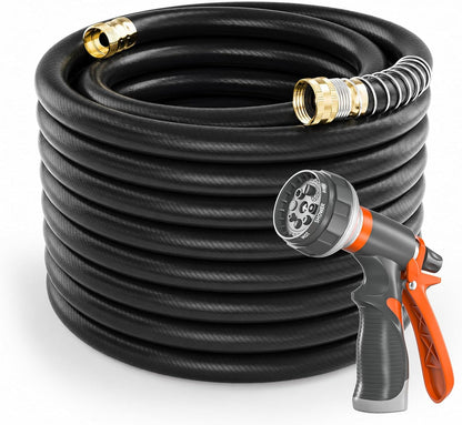 Garden Water Hose 50 ft x 5/8" for yard, Heavy Duty & Flexible