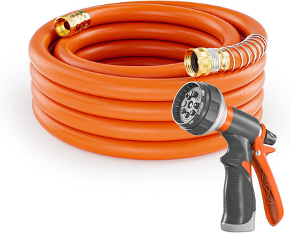Garden Water Hose 50 ft x 5/8" for yard, Heavy Duty & Flexible