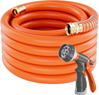 Garden Water Hose 50 ft x 5/8" for yard, Heavy Duty & Flexible