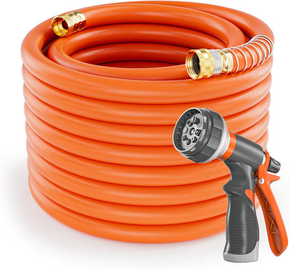 Garden Water Hose 50 ft x 5/8" for yard, Heavy Duty & Flexible