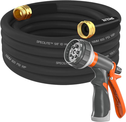 Garden Water Hose 50 ft x 5/8" for yard, Heavy Duty & Flexible