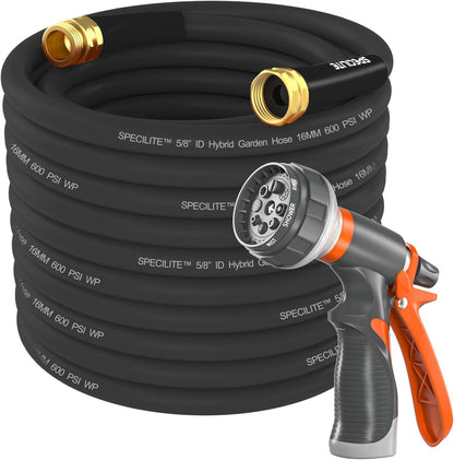 Garden Water Hose 50 ft x 5/8" for yard, Heavy Duty & Flexible